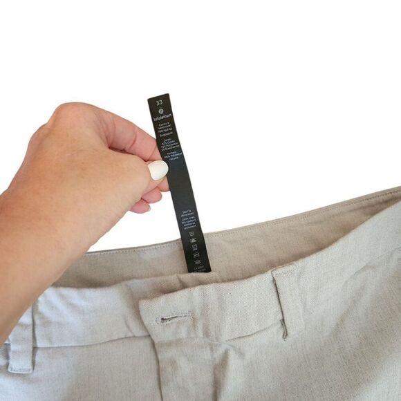 Lululemon Commision Oxford Preppy Shorts Mens Size 33 Slate Gray - Picture 5 of 5